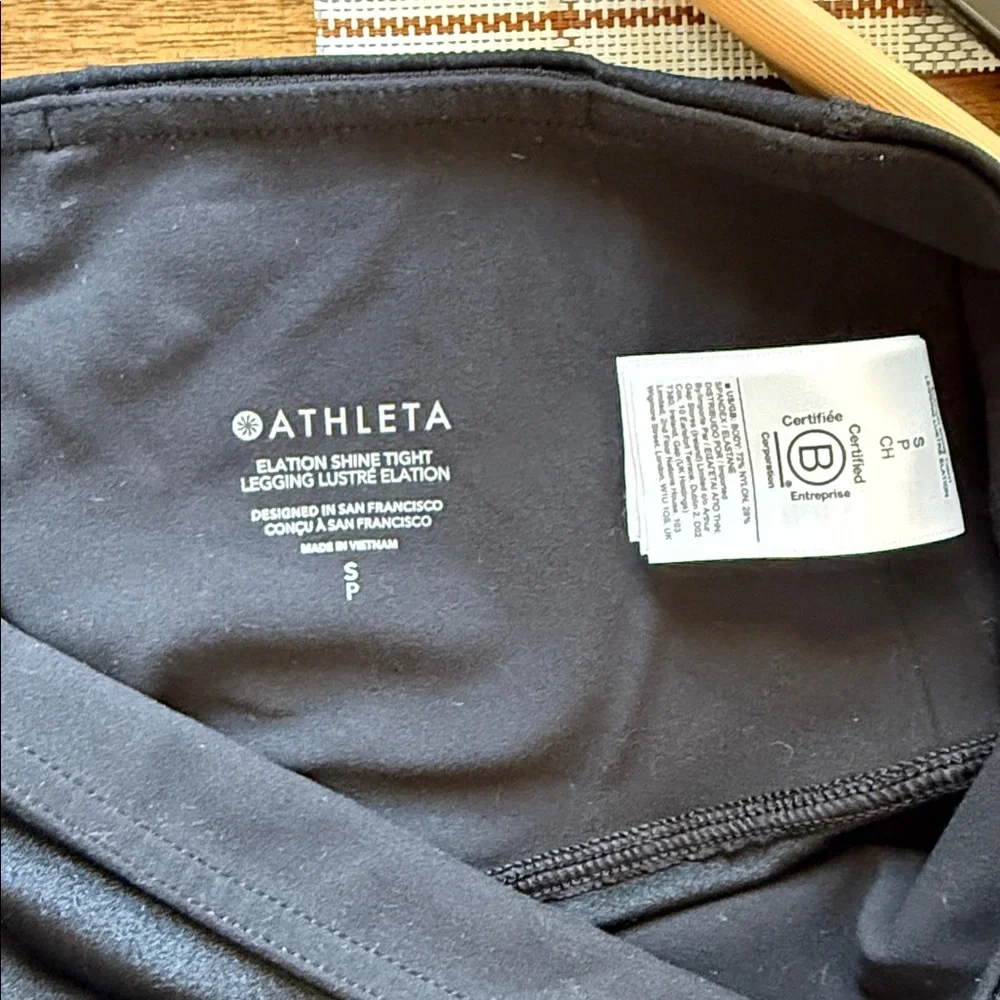 Athleta black Elation Shine Tights small - Picture 5 of 6